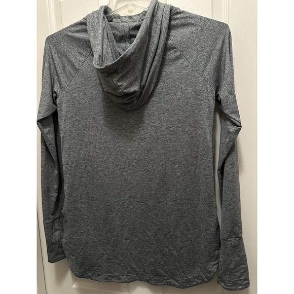 Athleta TALL Small Uptempo Hoodie Sweatshirt ST Green gray. Like New! - Picture 5 of 8